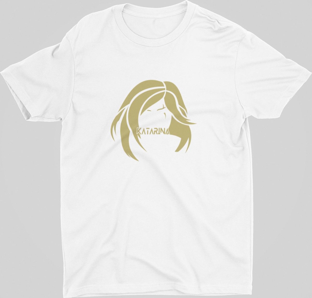 League of Legends Katarina T-Shirt | LoL Moba Game | Multiplayer | Gamer cadeau | Unisex Maat S Wit